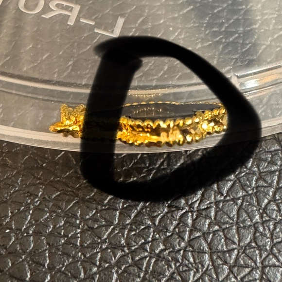 COPY - COPY - 18K Real Gold Black Flower Pendant Only - Picture 6 of 7